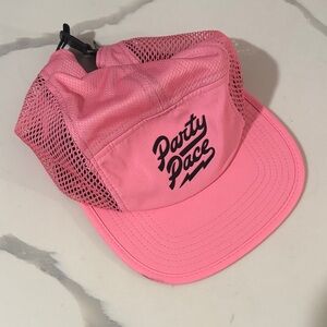 Rnnr Pink Mesh Cap with Party Pace Logo